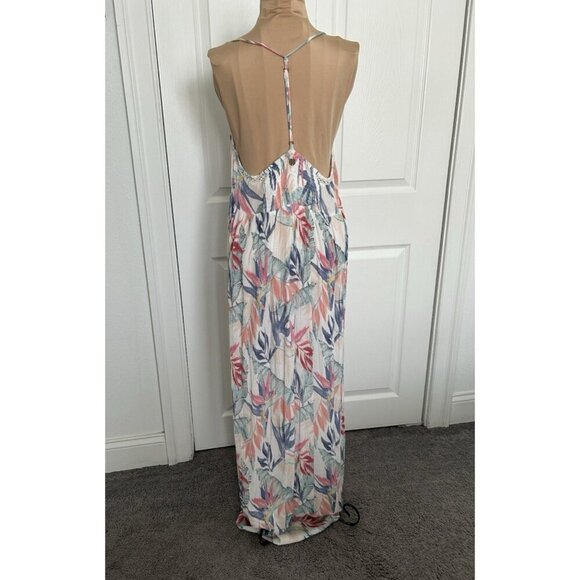 Rip Curl Sea Breeze Maxi Dress Beach Tropical Floral White Size XL - Picture 6 of 12